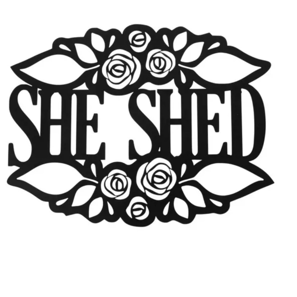 Metal “She Shed Sign” NWOT